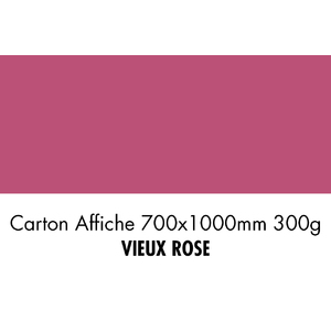 folia Carton de bricolage, (L)1.000 x (H)700 mm, vieux rose