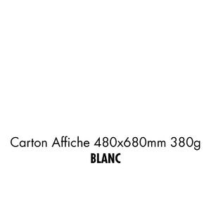 folia Carton pour affiches, (L)480 x (H)680 mm, blanc