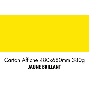 folia Carton pour affiches, (L)480 x (H)680 mm,jaune brill.