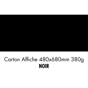 folia Carton pour affiches, (L)480 x (H)680 mm, noir