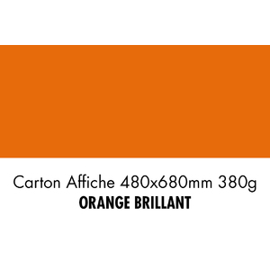 folia Carton pour affiches, (L)480 x (H)680 mm, orange