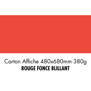 folia Carton pour affiches, (L)480 x (H)680 mm, rouge foncé