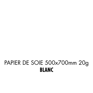 folia Papier de soie, (L)500 x (H)700mm, 20 g/m2, blanc