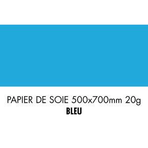 folia Papier de soie, (L)500 x (H)700 mm, 20 g/m2, bleu