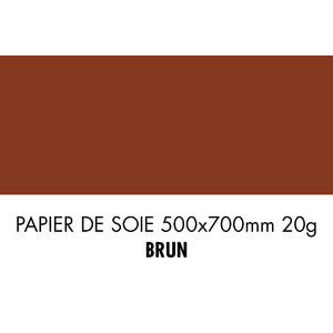 folia Papier de soie, (L)500 x (H)700 mm, 20 g/m2, marron