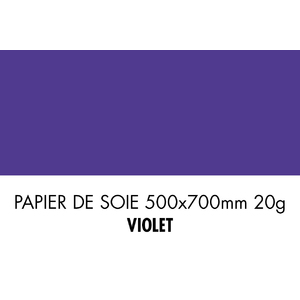 folia Papier de soie, (L)500 x (H)700mm, 20 g/m2, violet