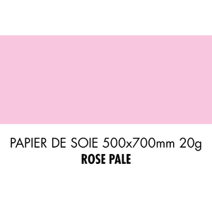 folia Papier de soie, (L)500 x (H)700 mm, rose clair