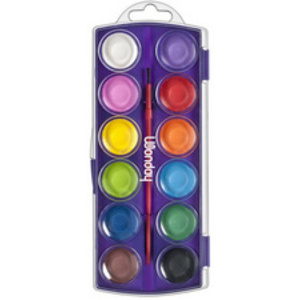 Wonday Boîte de pastilles de peinture, 12 couleurs