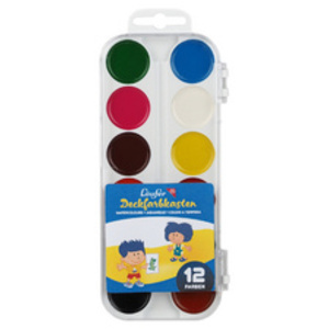 Läufer Boîte de pastilles de peinture, 12 couleurs