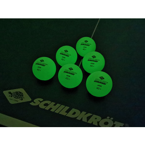 DONIC SCHILDKRÖT Balle de tennis de table 'Glow in the dark'