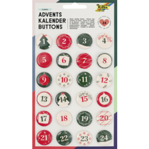 folia 'Buttons' pour calendrier de l'Avent, en t'le