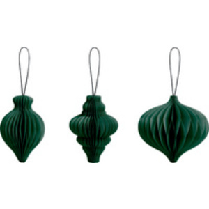 HEYDA Set décoration 'Goutte en nid d'abeille', vert