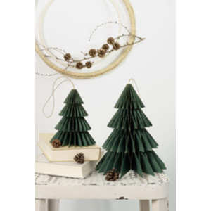 folia Décoration alvéolée CLASSIC XMAS TREE, set de 2