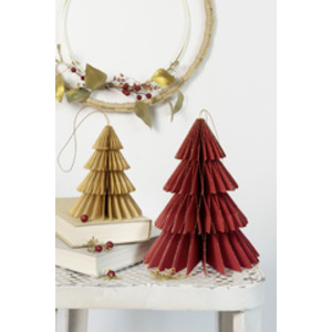 folia Décoration alvéolée BERRY XMAS TREE, set de 2, S/M