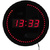 ALBA Horloge murale 'HORLED', à quartz, en plastique, noir