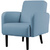 PAPERFLOW Fauteuil LISBOA, habillage simili cuir, bleu