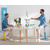 TABOURET ASSIS-DEBOUT BLEU    110KG 45-79 CM