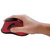 LogiLink Souris optique Ergonomic, sans fil, rouge / noir