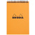 RHODIA Bloc spiralé No. 16, format A5, quadrillé 5x5, orange