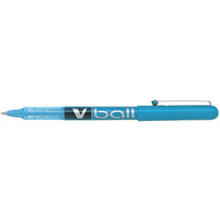 PILOT Stylo roller V Ball VB 5, pointe métal, bleu clair