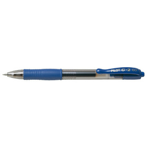 PILOT Recharge pour stylo encre gel BLS-G2-7, bleu