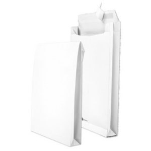 SECURITEX Pochette d'expédition à soufflet, C4, blanc