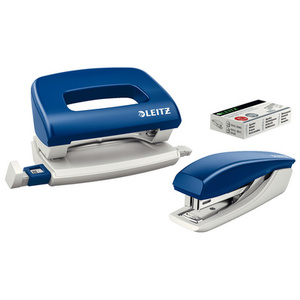 LEITZ Kit agrafeuse et perforateur, bleu