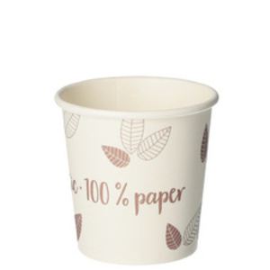 PAPSTAR Gobelet en carton 'pure' ZERO, 0,1 l, beige/lilas