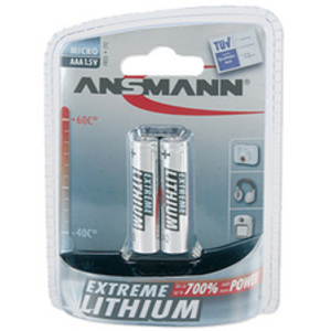 ANSMANN EXTREME LITHIUM Micro AAA (FR03), 1,5V, blister de 2