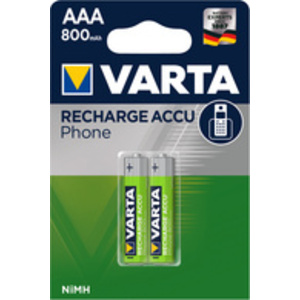 VARTA Pile pour téléphones 'RECHARGE ACCU PHONE', Micro AAA