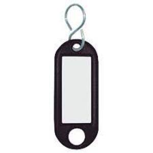 WEDO Porte-clés avec crochet en S, petit paquet, noir