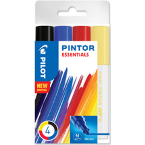 PILOT Marqueur à pigment PINTOR, medium, set de 4 ESSENTIALS