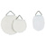 HERMA Attaches cadres, diamètre: 30 mm, Shirting, blanc
